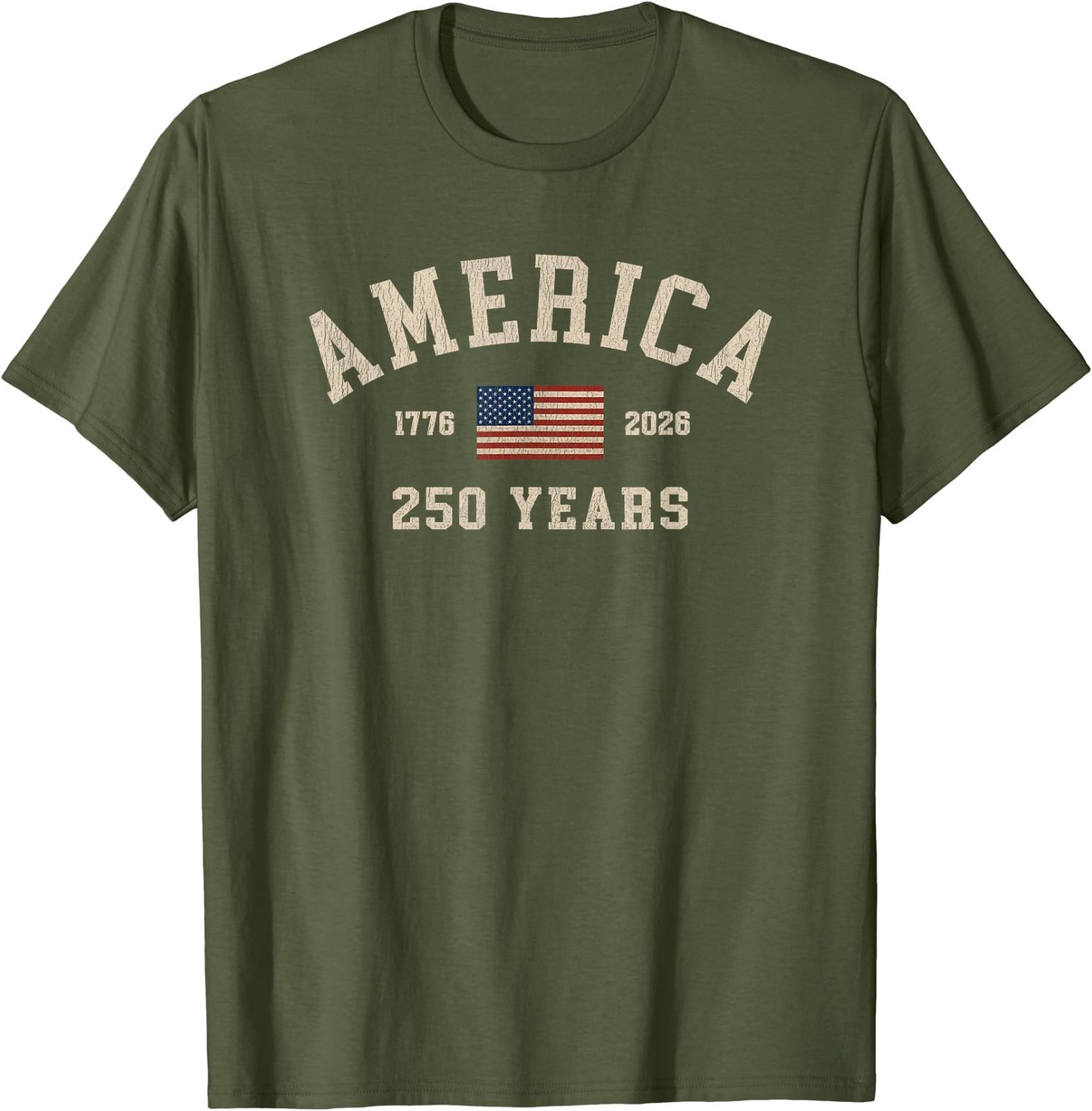 America 250 Years USA United States Flag July 4th 2026 1776 T-Shirt