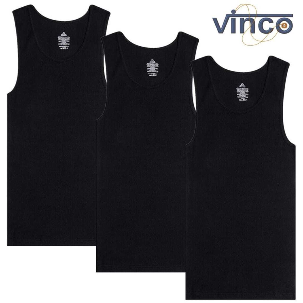 Men Tank Top 100% Cotton Ribbed Black A-Shirt Wife Beater Undershirts Size:S-4XL