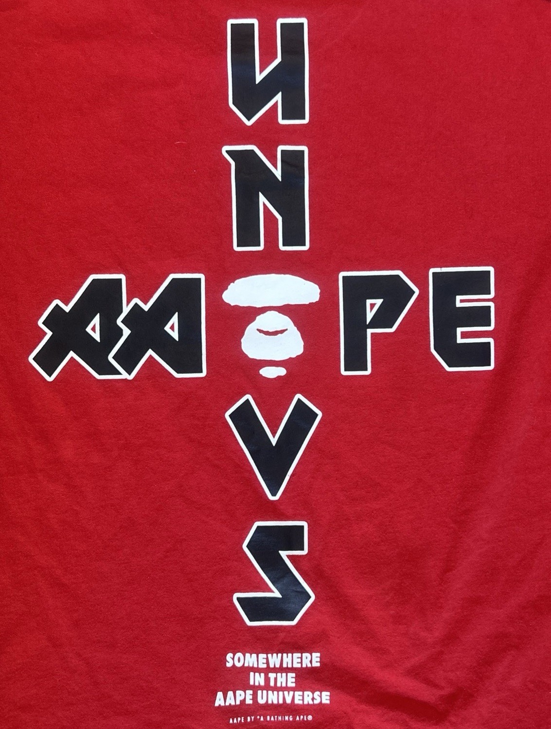 NEW – AAPE by *A BATHING APE ‘Aape Now’ Graphic T-shirt (Men’s XL / Red)