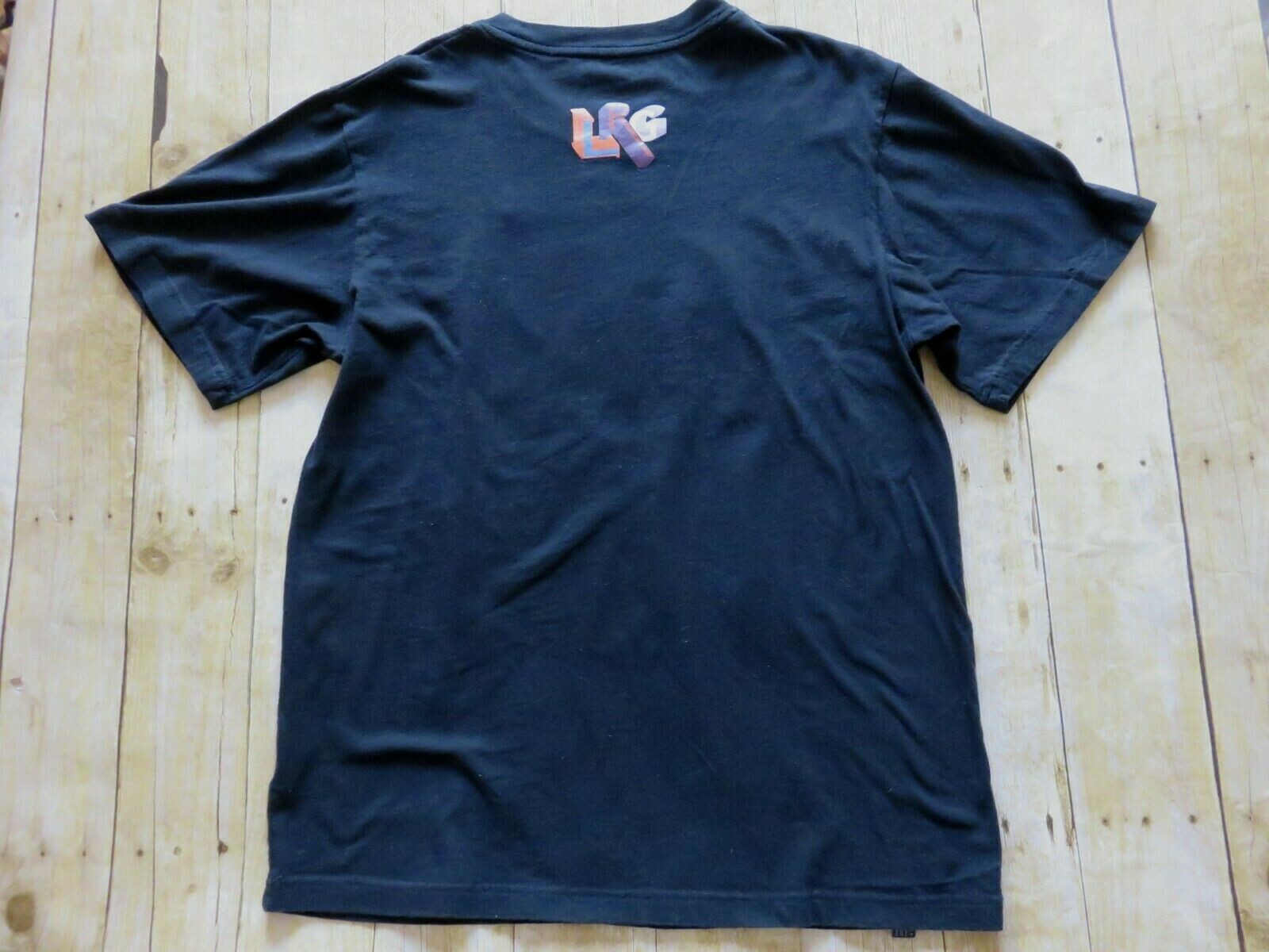 LRG Lifted Research Group Graphic Black T Shirt We Are The Kids Of America L