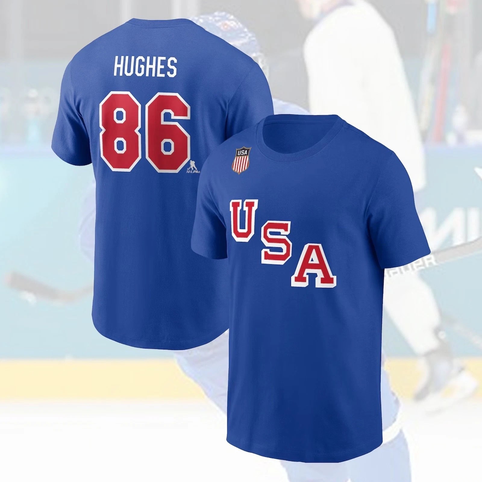 HOT SALE! Jack Hughes #86 USA Hockey Team 2026 Name & Number Fan Gifts
