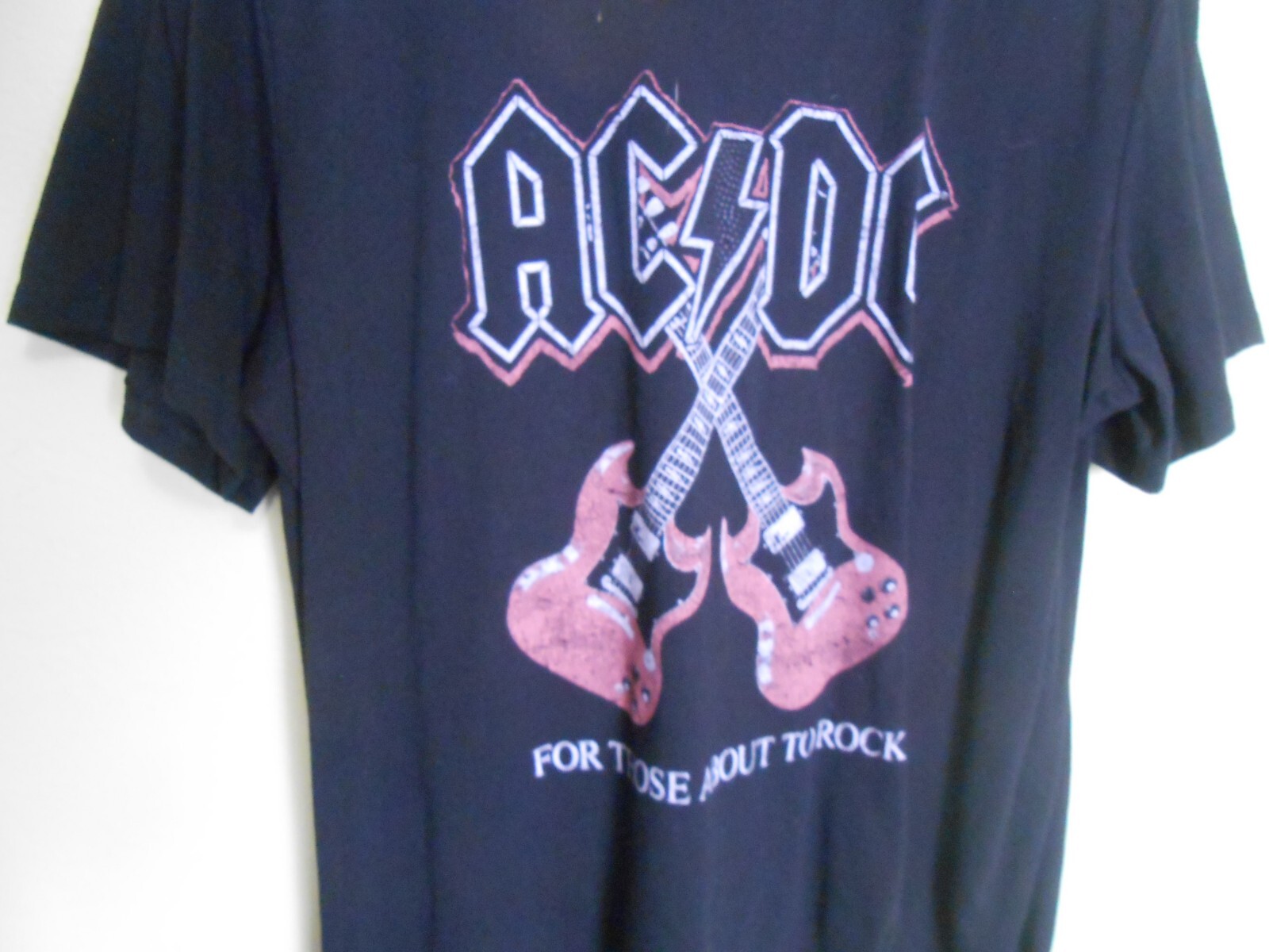 AC DC FOR THOSE ABOUT TO ROCK T-SHIRT MEN’S SZ XXL 2021 MACHINE WASHABLE IN COLD
