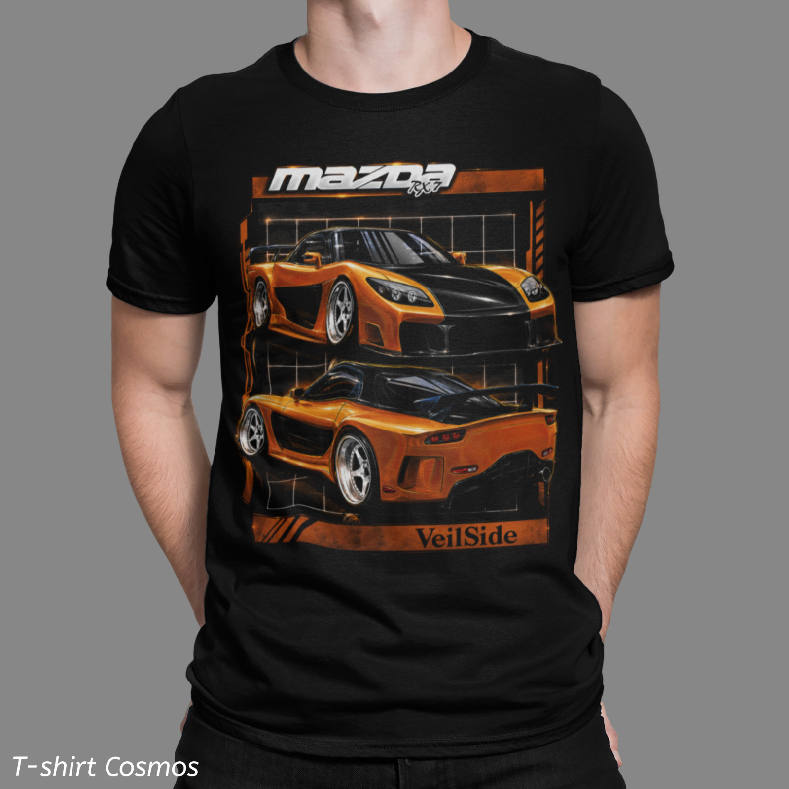 JDM Mazda RX7 Veil Style T-shirt, Fast & Furios Street Racing Drifting style