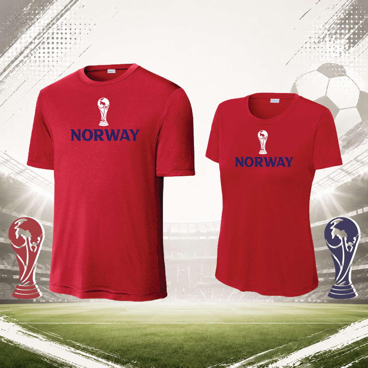 Norway t-shirt world cup jersey- SHIPS FROM FLORIDA PRIORITY MAIL
