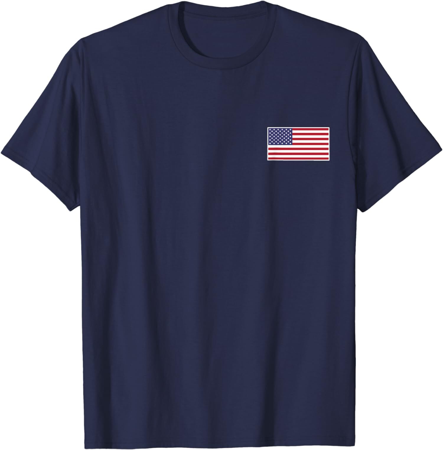 US American Flag Cool Patriotic USA Flags Pocket Unisex T-Shirt