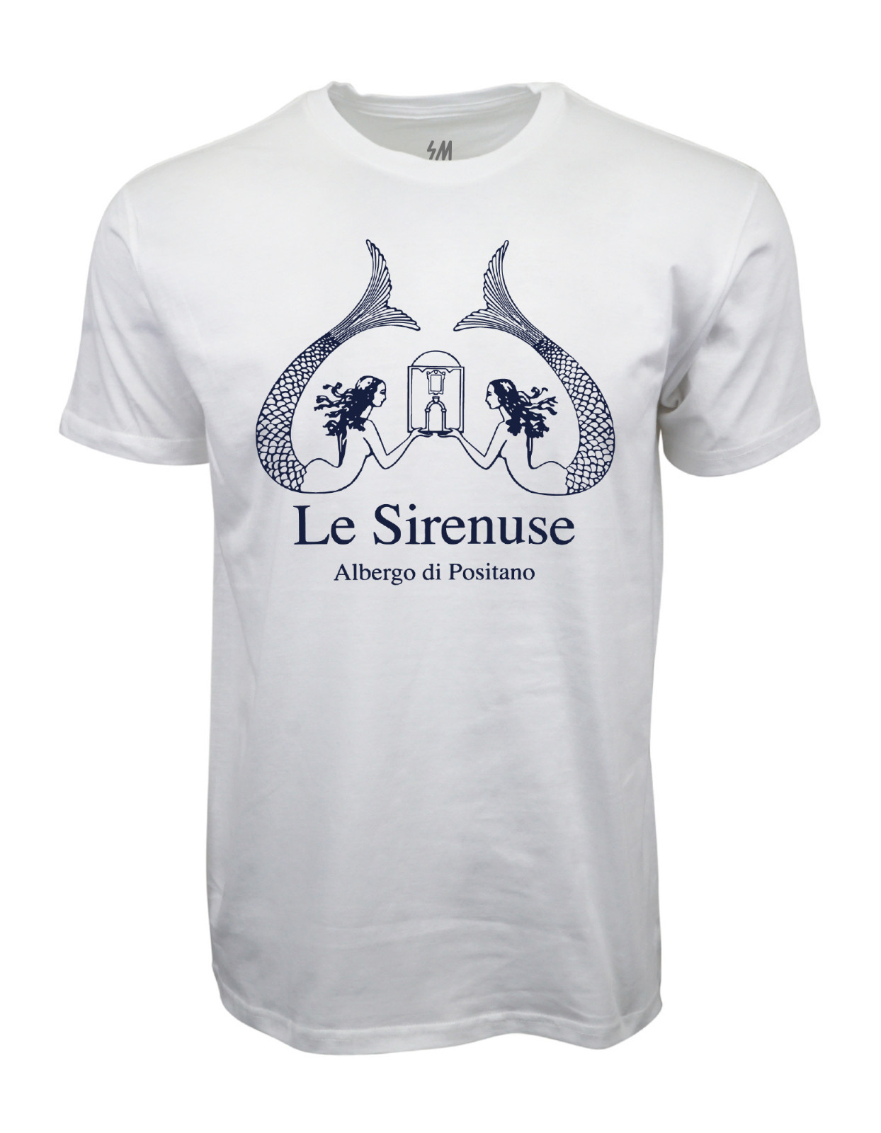 Le Sirenuse White Graphic Tee