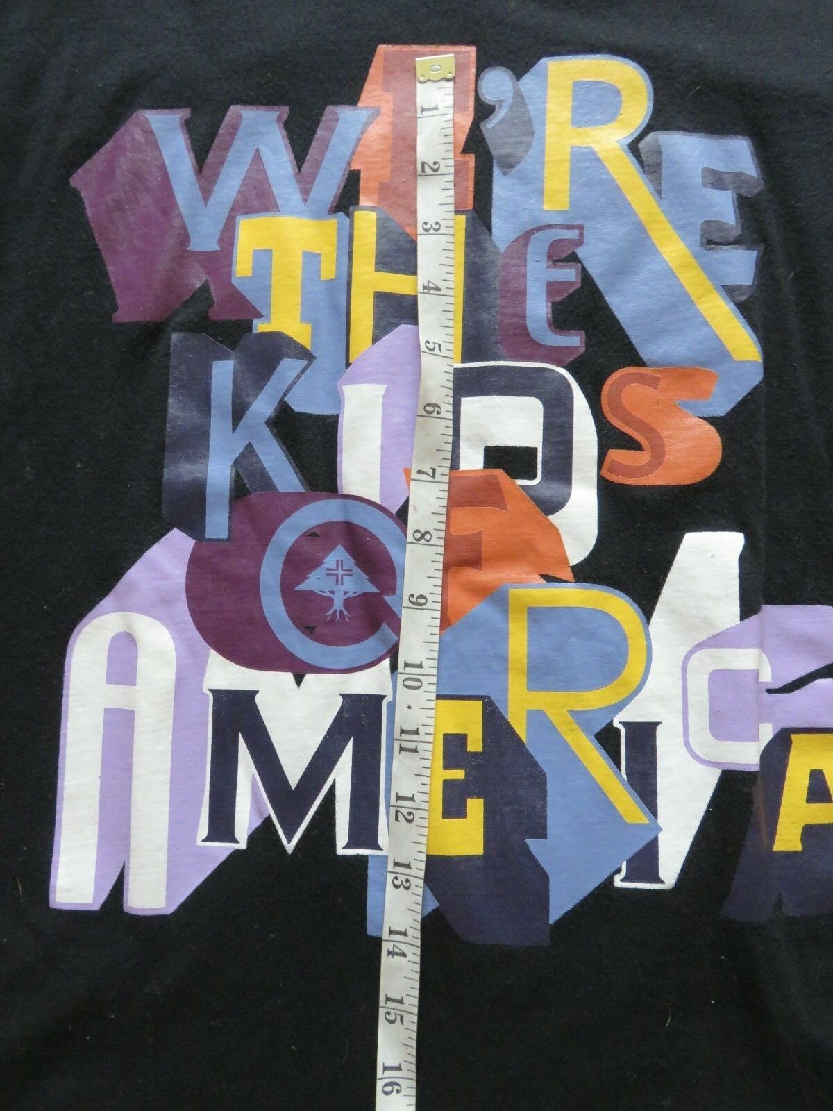 LRG Lifted Research Group Graphic Black T Shirt We Are The Kids Of America L