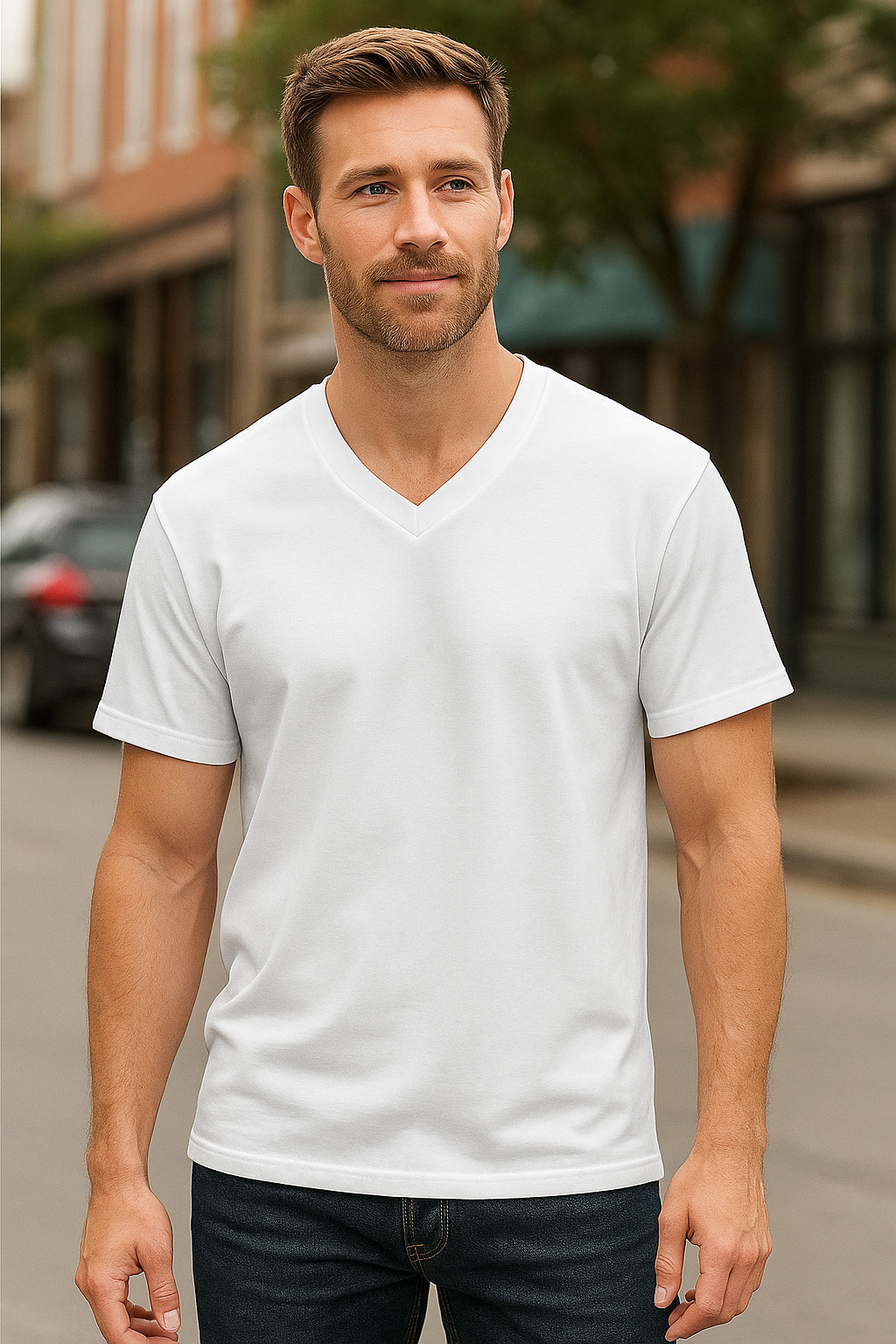 A1 Men’s Black V-Neck T-Shirts| white |multipack | Soft Cotton | Size 3X- large