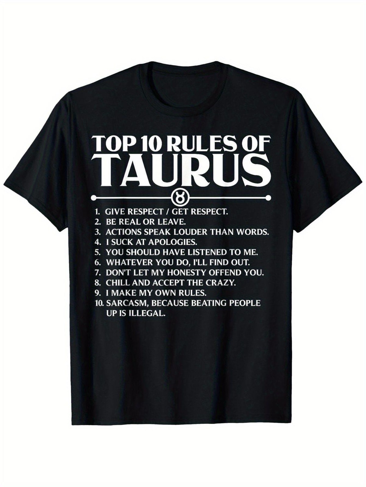 Adult Taurus T-Shirt, 100% Cotton, Machine Washable, MenS And WomenS T-Shirts,