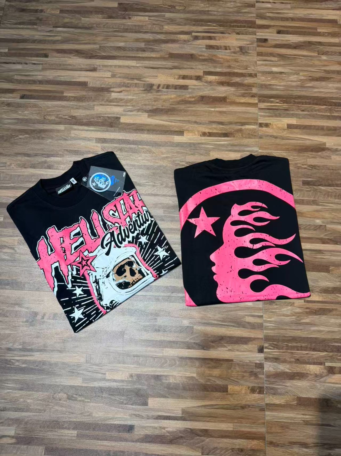 Graphic Hellstar tee shirt Men’s Black Cotton NEW