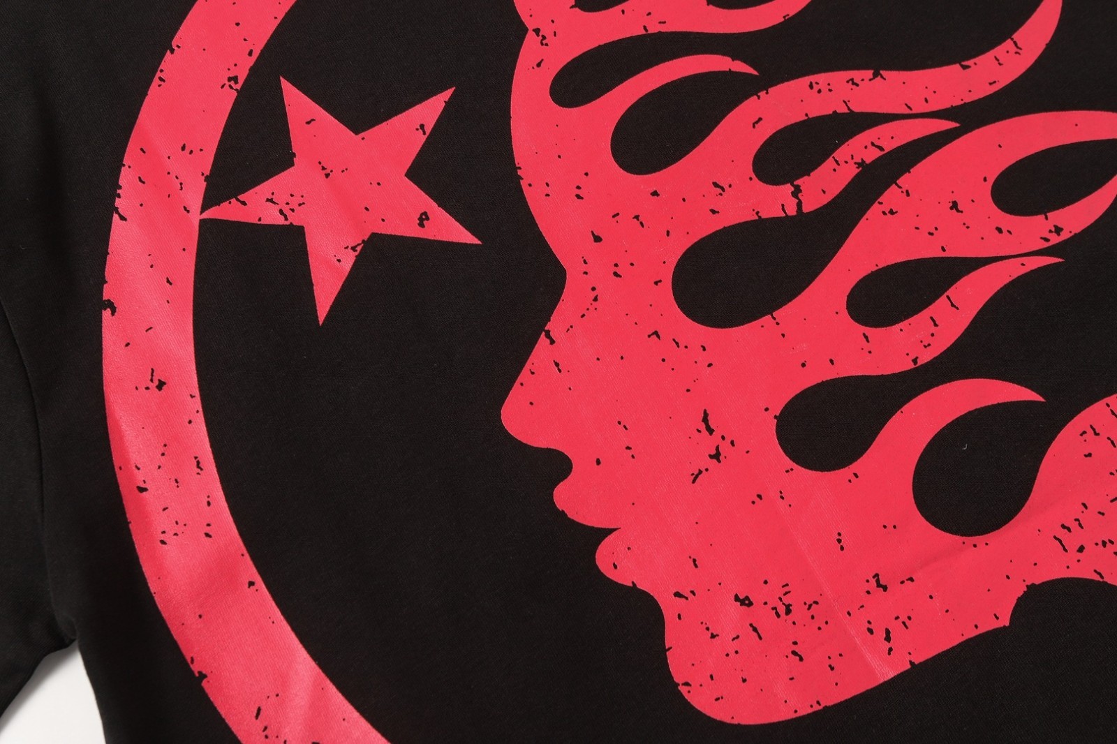 Graphic Hellstar tee shirt Men’s Black Cotton NEW