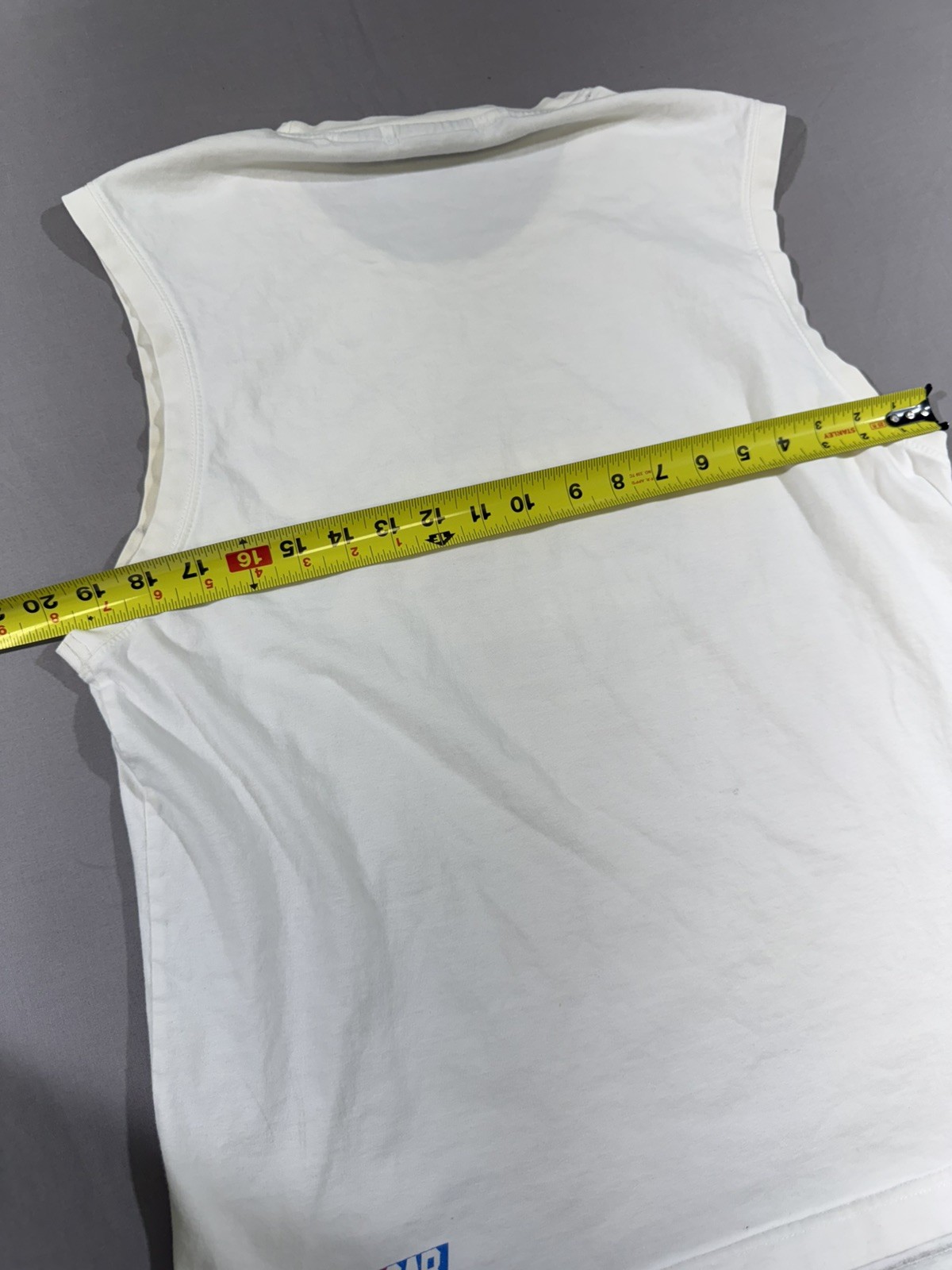 Vintage NASCAR White Muscle Tee Size Men’s XL