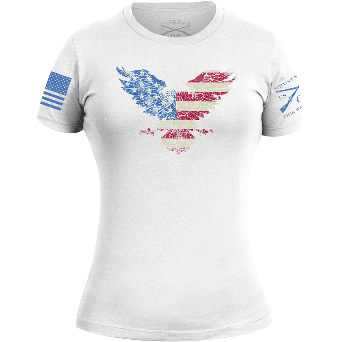 Grunt Style Women’s Freagle Crewneck T-Shirt – White