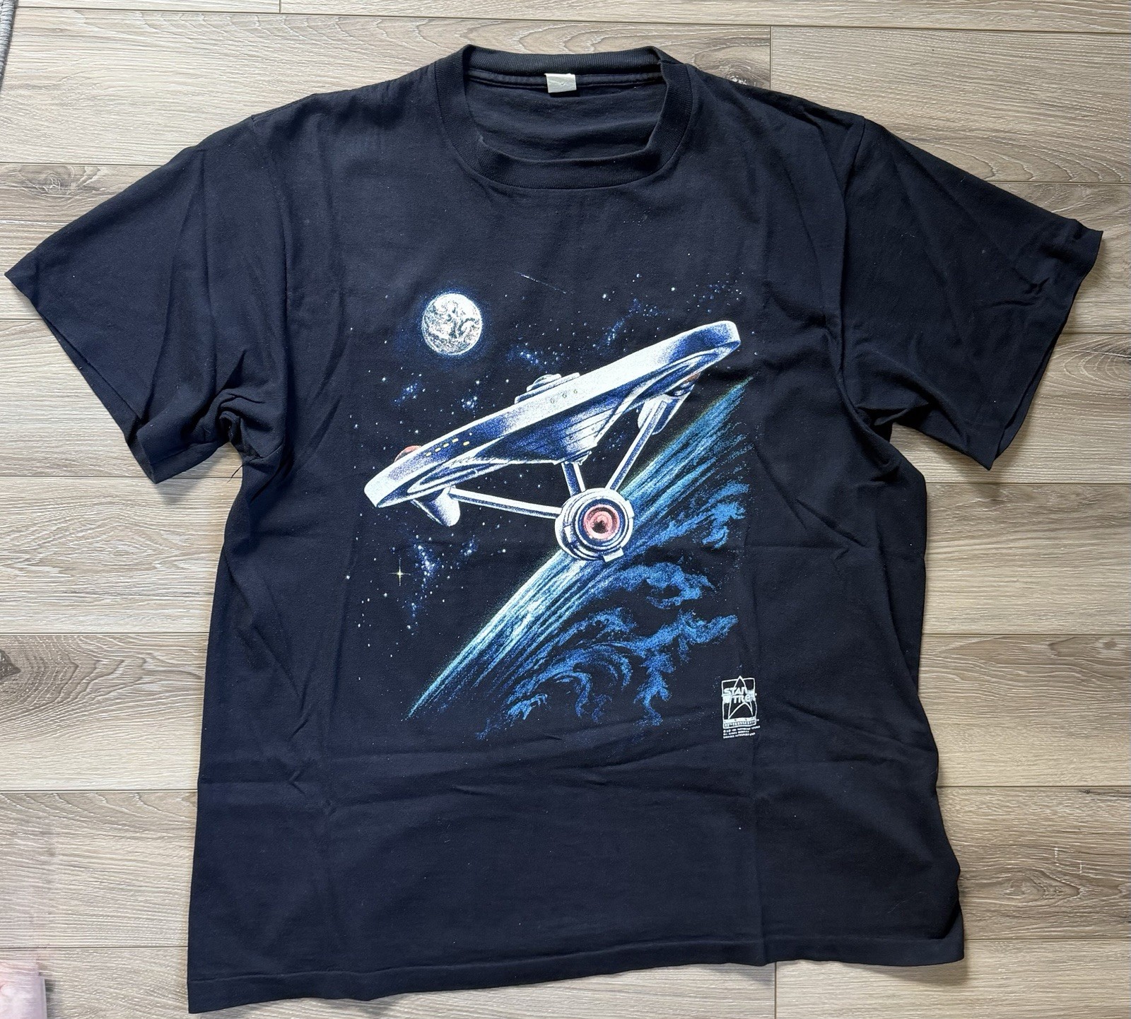 Vintage Star Trek Changes Shirt Mens XL Black USS Enterprise Graphic Tee 90s