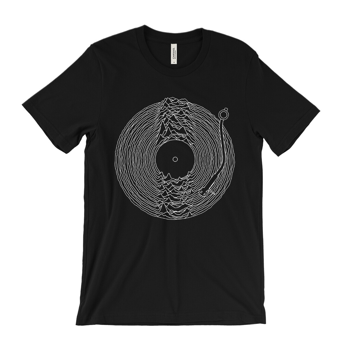 Joy Division Turntable T Shirt – 80’s synth rock new wave Unknown Pleasures