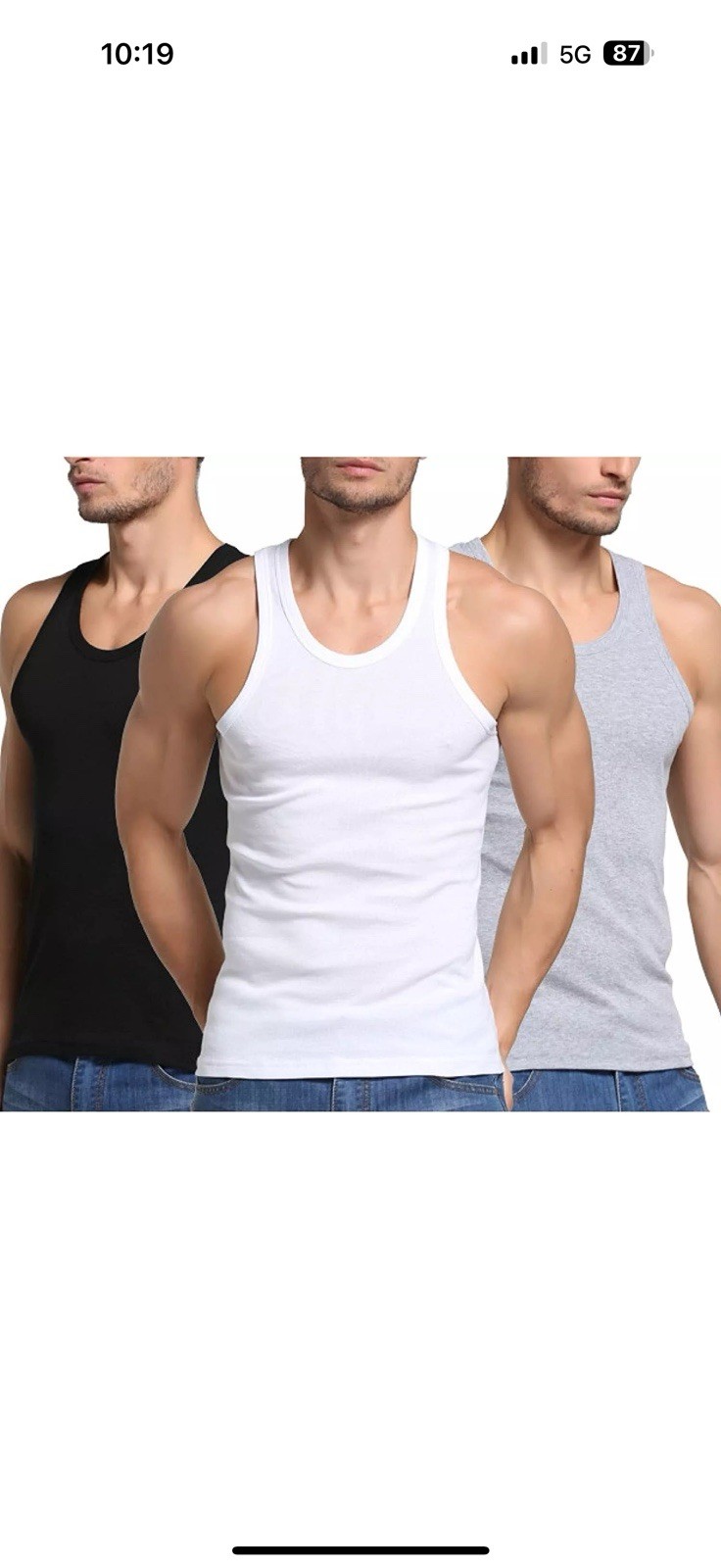 6 Pieces White 3xL A Shirt/ Tang Top Special Last Of Inventory Individually Wrap