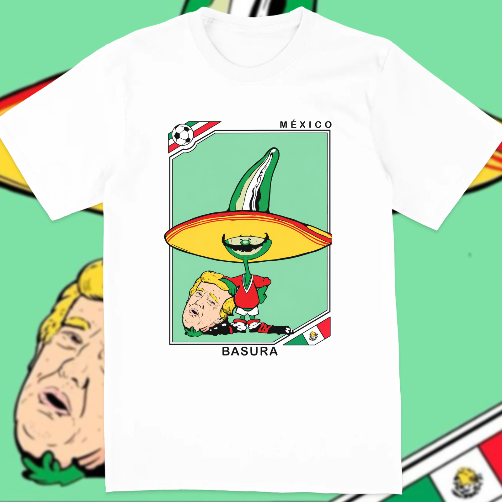 United States Mexico world cup fan graphic shirt 2026 funny