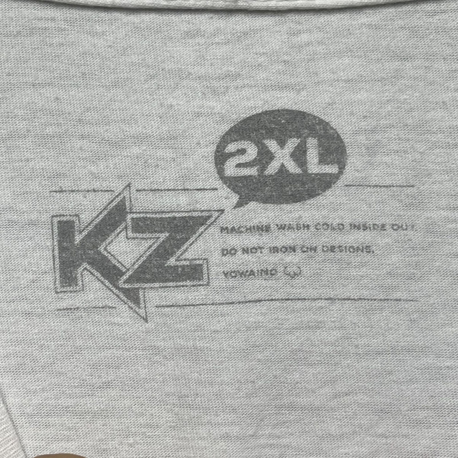 KZ Urban Shop Chainsaw Man Chibi Graphic White T-Shirt 2XL Machine Washable Anim